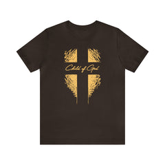 Camiseta masculina de manga curta Shield and Cross