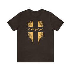 Camiseta de manga curta unissex Shield and Cross