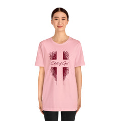 Camiseta de manga curta unissex Shield and Cross