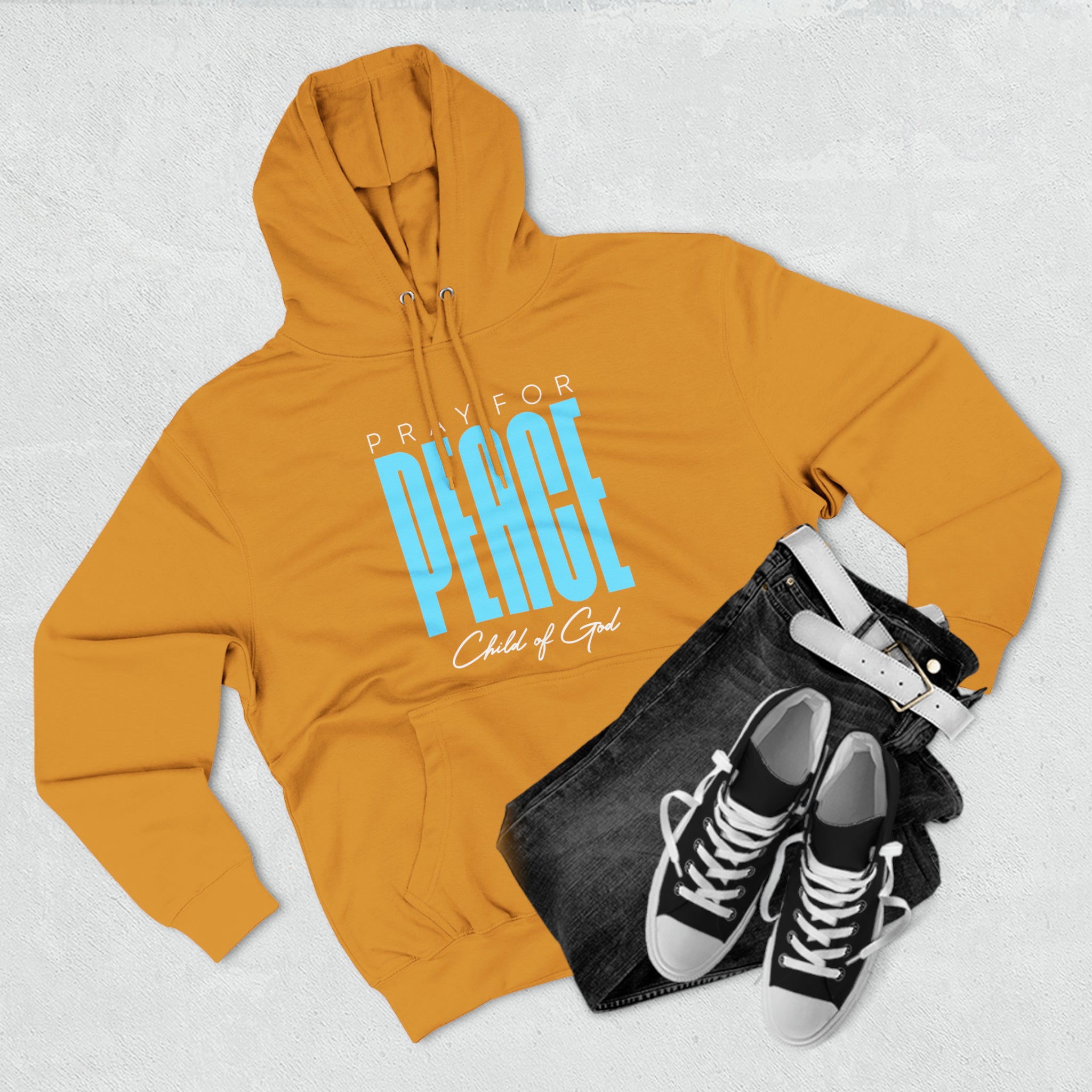 Pray For Peace Unisex Premium Pullover Hoodie - Child of God Project