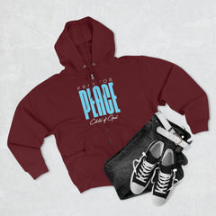 Pray for Peace Men's Premium Full Zip Hoodie