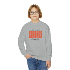 God Given Courage Youth Crewneck Sweatshirt