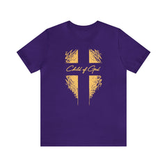 Camiseta de manga curta unissex Shield and Cross