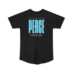 Pray for Peace Unisex Long Body Urban Tee