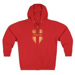 Shield and Cross Men's Premium Full Zip Hoodie