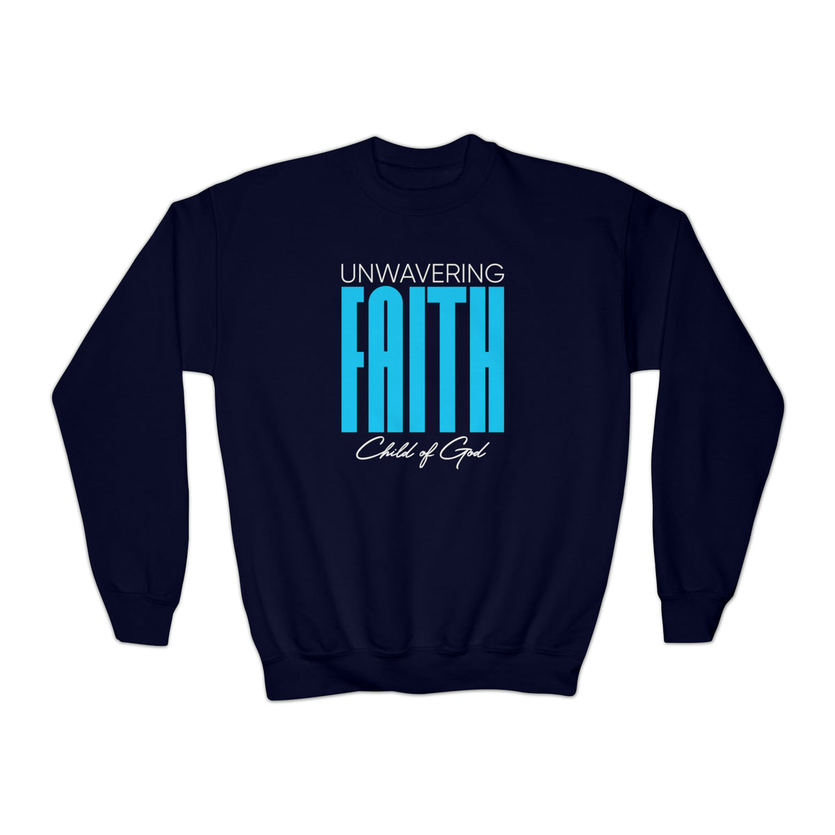 Unwavering Faith Youth Crewneck Sweatshirt