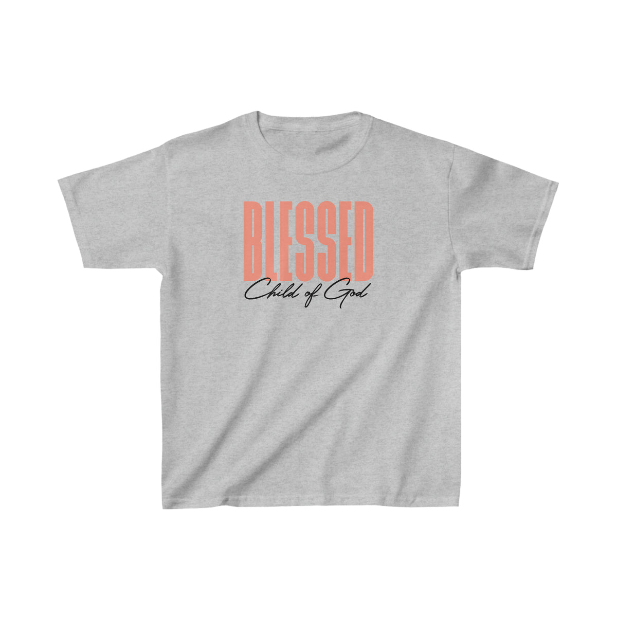 Camiseta infantil de algodão pesado Blessed Child of God™