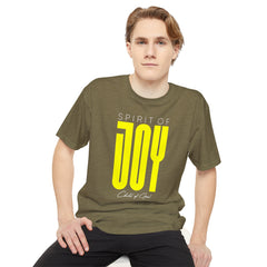 Camiseta urbana masculina de corpo longo Spirit of Joy