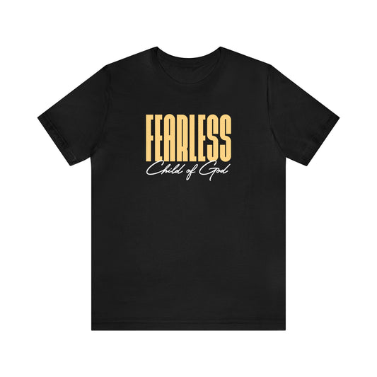Fearless Child of God Herren-Jersey-Kurzarm-T-Shirt