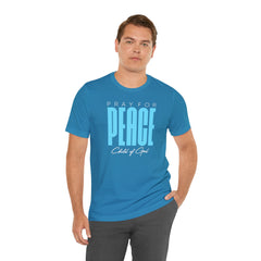 Pray for Peace Men's Jersey Short Sleeve Tee