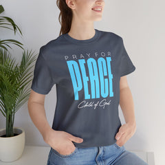 Pray for Peace Unisex Jersey Short Sleeve Tee