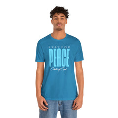 Pray for Peace Men's Jersey Short Sleeve Tee