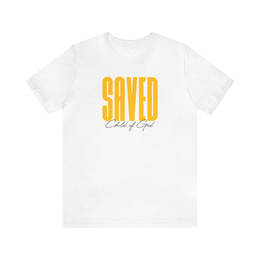 Camiseta masculina de manga curta Saved Child of God