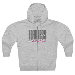 Fearless Child of God Men's Premium Full Zip Hoodie