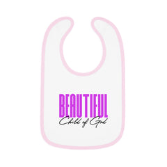 Beautiful Child of God Baby Contrast Trim Jersey Bib