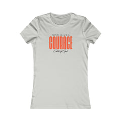 Camiseta favorita das mulheres God Give Courage