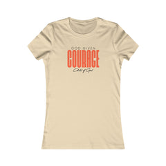 Camiseta favorita das mulheres God Give Courage