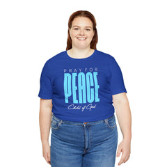 Pray for Peace Unisex Jersey Short Sleeve Tee