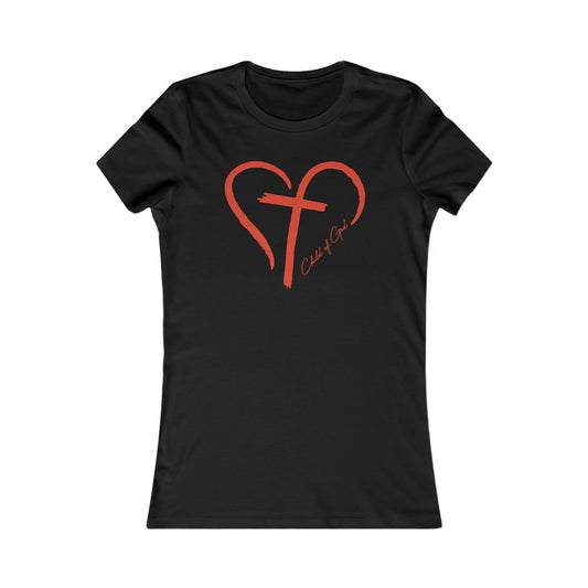 Heart and Cross Women's Favorite Tee
