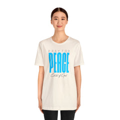 Pray for Peace Unisex Jersey Short Sleeve Tee