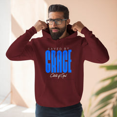 Saved by Grace Men's Premium Pullover Hoodie