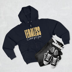 Fearless Child of God Men's Premium Full Zip Hoodie