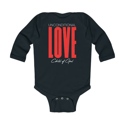 Unconditional Love Langarm-Body für Kleinkinder