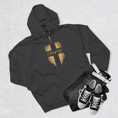 Shield and Cross Unisex Premium Full Zip Hoodie