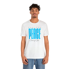 Pray for Peace Men's Jersey Short Sleeve Tee