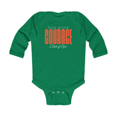 God Given Courage Infant Long Sleeve Bodysuit