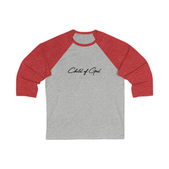 Baseball-T-Shirt für Herren im klassischen Design mit 3/4-Ärmeln