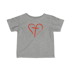 Heart and Cross Infant Fine Jersey Tee