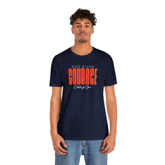 God Given Courage Men's Jersey Short Sleeve Tee